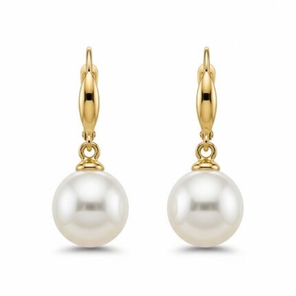 Classic Cultured Pearl Drop Earrings in 14K Gold | Timeless Jewelry